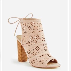 Flower Power Perforated Heeled Sandal